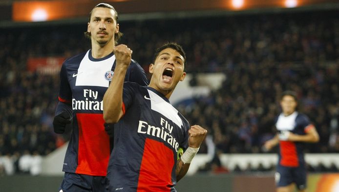 Zlatan Ibrahimovic et Thiago Silva: deux recrues phares du PSG.