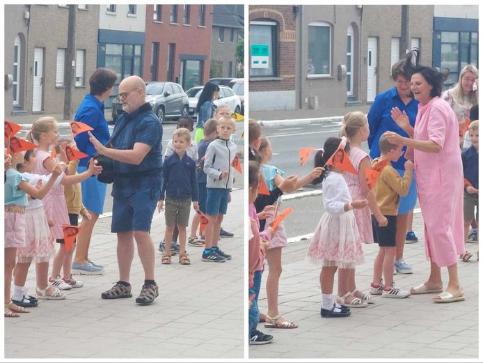 VBS KLiM neemt afscheid van juf Greet en meester Willy die er samen net ...