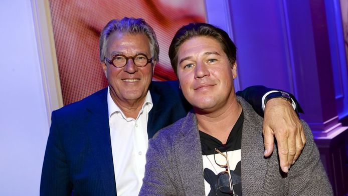 Jeroen en Martijn Krabbe tijdens de najaarspresentatie van RTL.