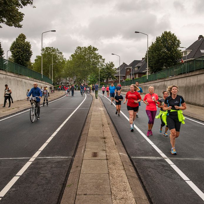 De Fun Run op de Zuidelijke Rondweg in Breda.