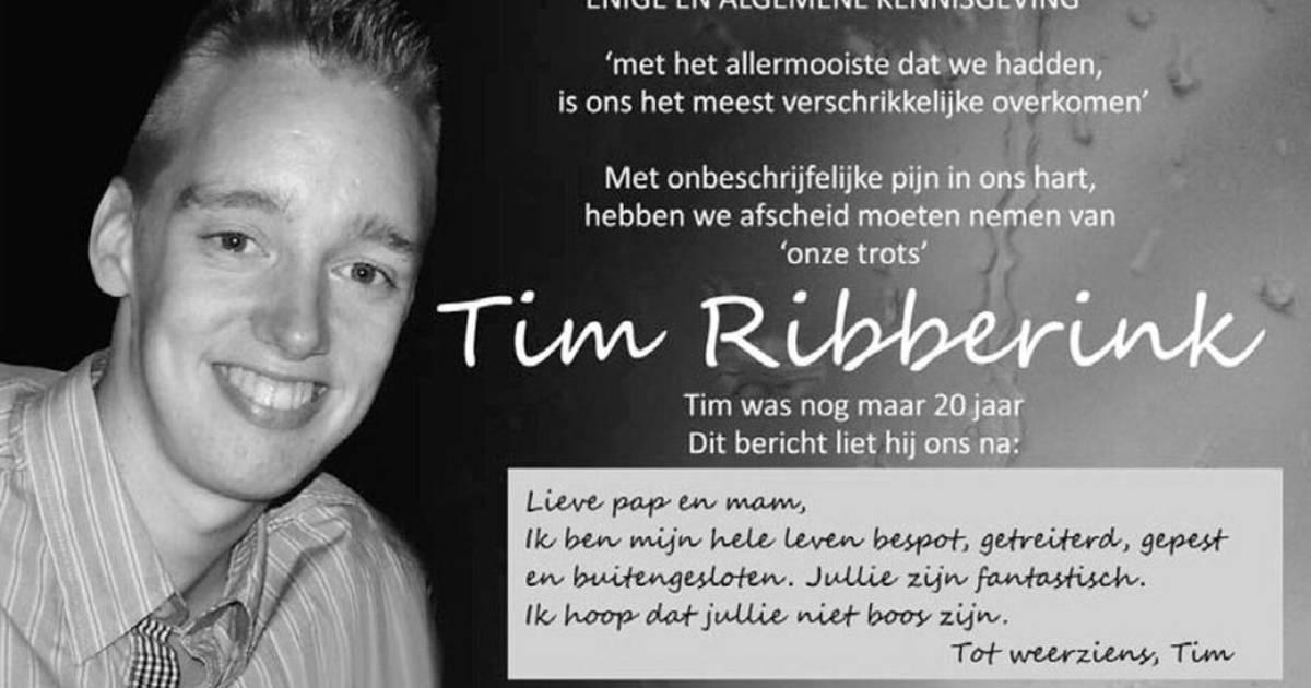 Na zelfdoding Tim Ribberink blijven vragen open