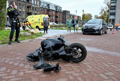 Scooterrijder raakt gewond bij botsing met auto in Berkel-Enschot