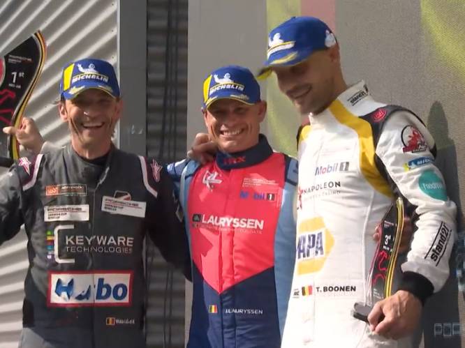 Koen Wauters en Tom Boonen op podium na verbeten duel in Porsche Carrera Cup Benelux: “Een extra ronde en hij had mij te pakken” 