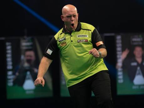 Van Gerwen binnen tien minuten klaar met Ashton: ‘Ik denk dat het nog beter kan’