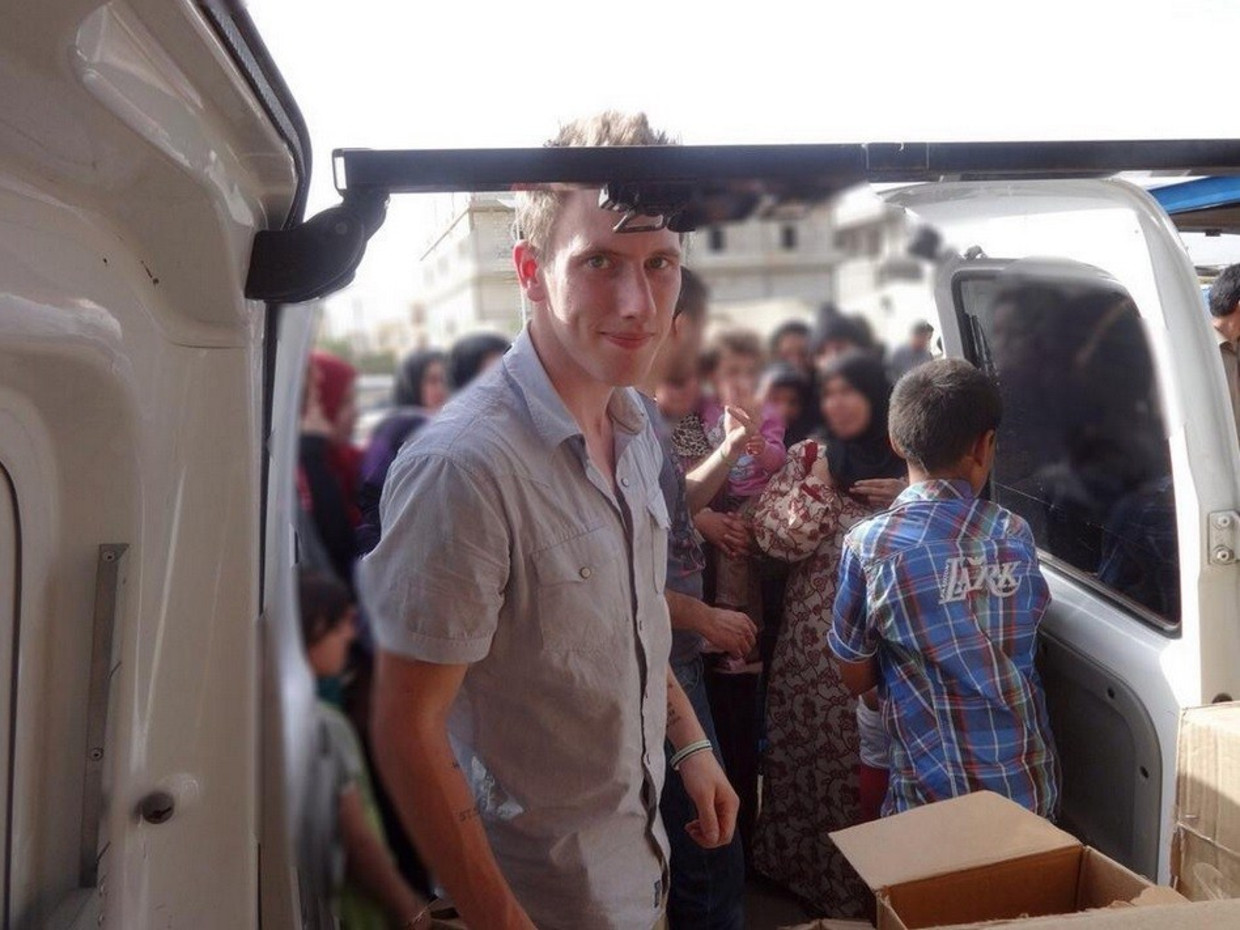 Peter Kassig, de Amerikaanse hulpverlener die in handen van IS is gevallen. Beeld AFP