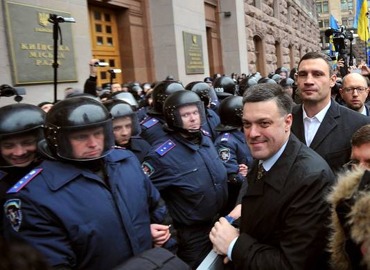 Opposition ukrainienne dont l'ex-boxeur Vitali Klitschko