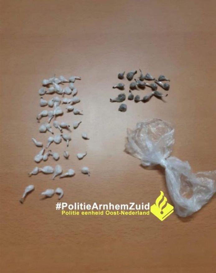 De aangetroffen bolletjes.