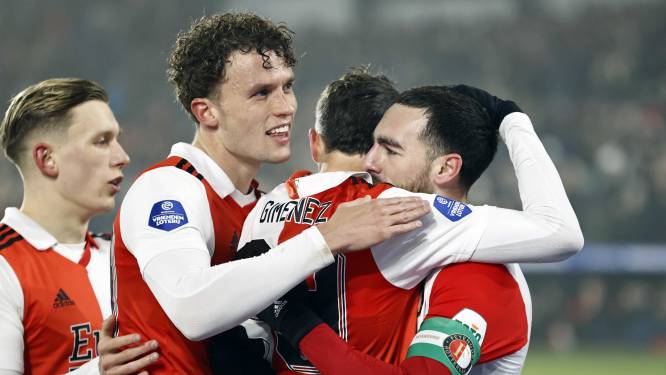 Feyenoord heeft geen kind aan tiental NEC en vergroot kloof met PSV en FC Twente