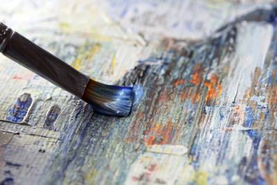 Expositie schilderclub Art and So in de Kluis in Ommel