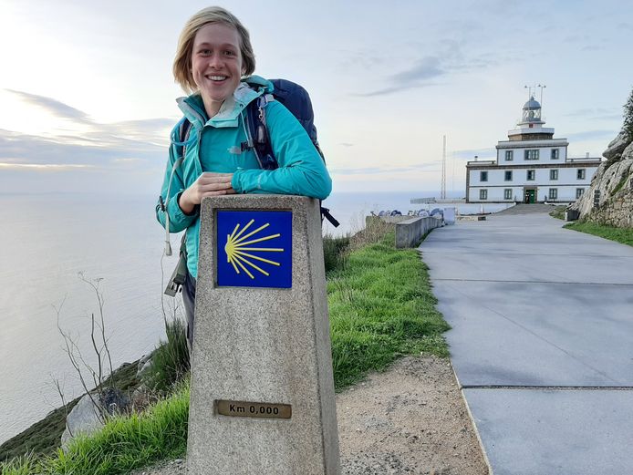 Eva bereikte Santiago de Compostela na 110 dagen en 2.600 kilometer.