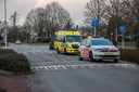 Fietsster naar het ziekenhuis gebracht na ongeluk in Roosendaal.