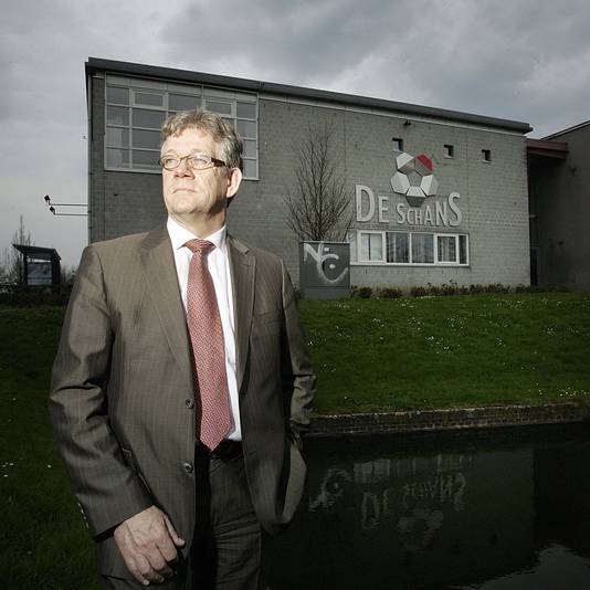 Pierre Ansems bij zijn afscheid van De Schans.
