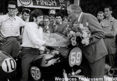 Welke motormuis was in 1968 het snelst tijdens de wegrace in Vessem?