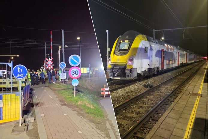 In Wezemaal (Vlaams-Brabant) werd een fietser gegrepen door een trein.
