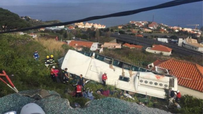 Meerdere doden bij ongeval met toeristenbus op Madeira