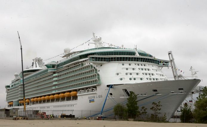 Het cruiseschip Freedom of the Seas waar het drama zich afspeelde.