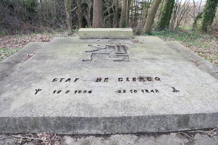 Het praalgraf van Staf De Clercq op de Kesterheide in Gooik. Beeld Mozkito