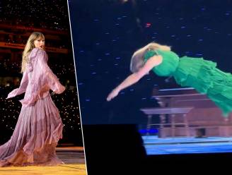 KIJK. Taylor Swift verbaast fans met duik ‘onder het podium’: “Coolste deel van het concert”