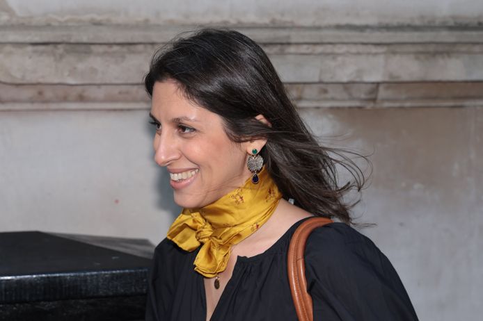 De Brits-Iraanse Nazanin Zaghari-Ratcliffe in Londen kort na haar vrijlating.