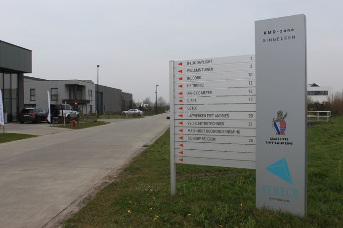Bedrijventerrein Singelken in Sint-Laureins.