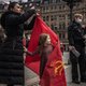 Pro-Russisch mag, pro-oorlog is verboden bij dit protest: ‘Oekraïners en Russen zijn één volk’