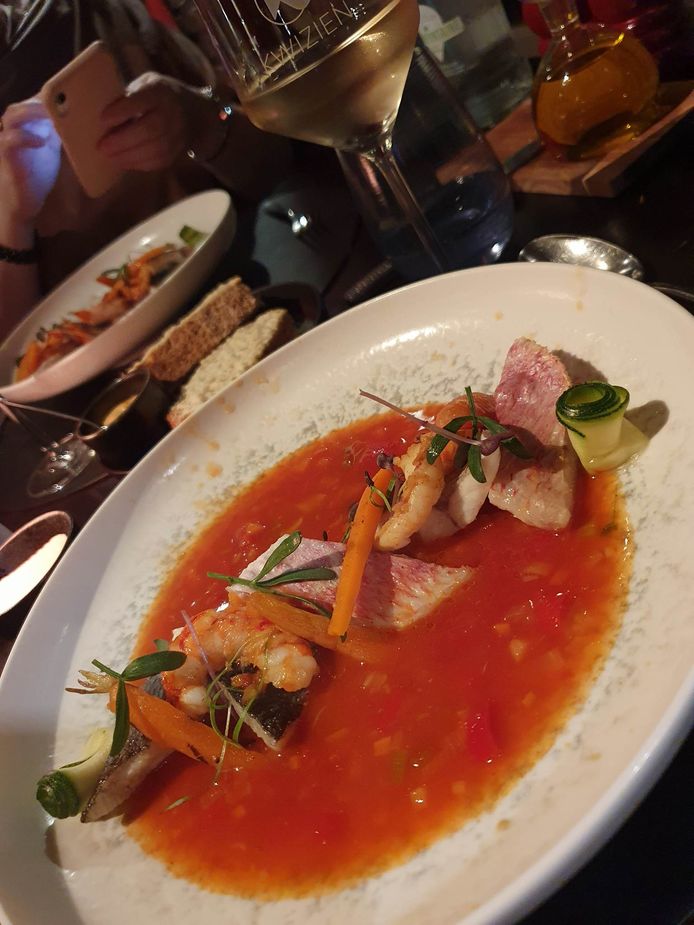 De bouillabaisse bij Kwizien.