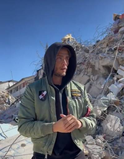 Ancien candidat de Koh Lanta, Dylan Thiry scandalise avec une vidéo au milieu des décombres en Turquie