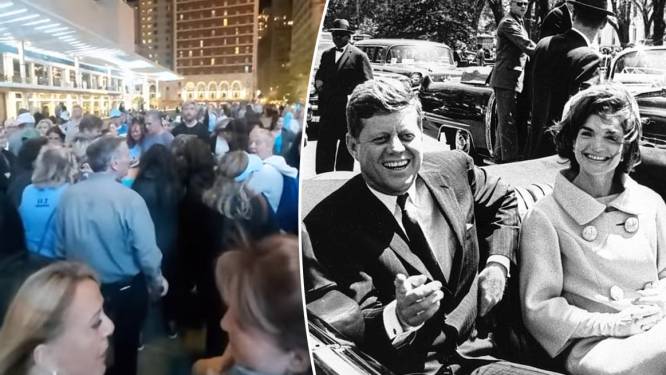 Aanhangers QAnon verzamelen in Dallas omdat ze geloven dat vermoorde JFK er zal terugkeren