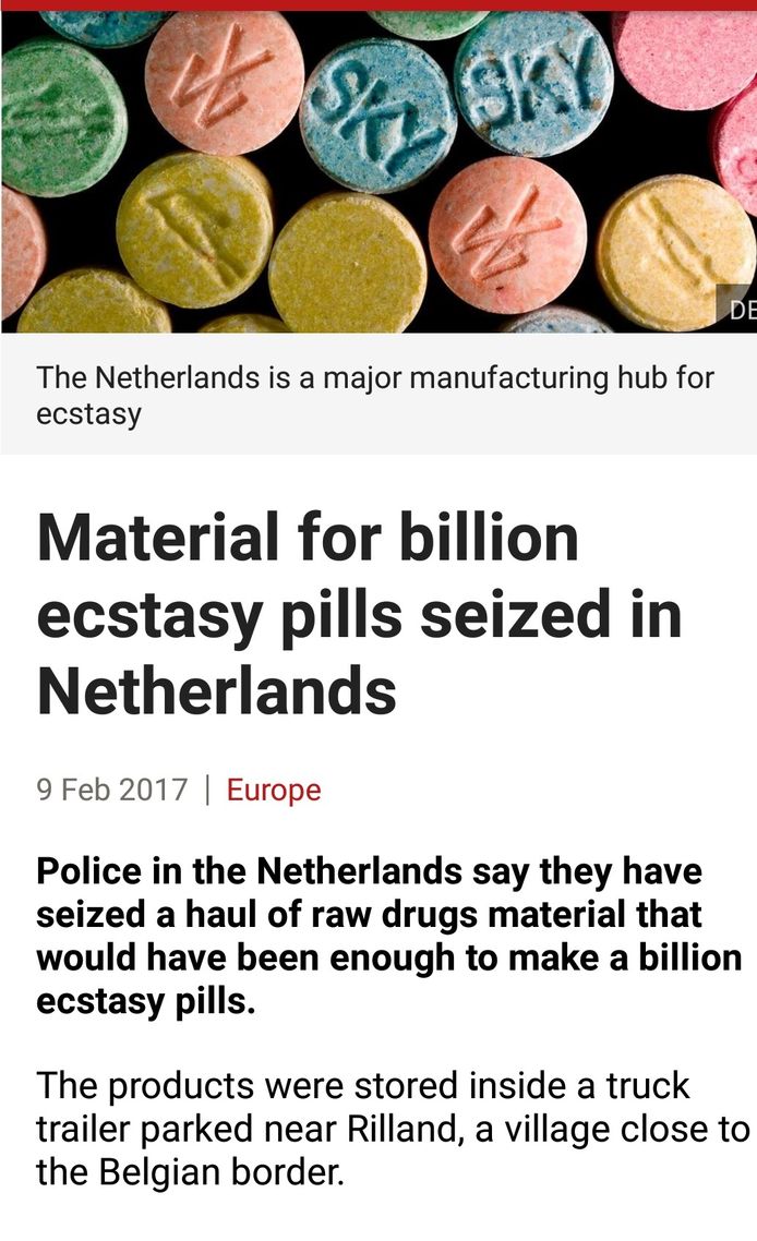 De vondst van de grondstoffen voor 1 miljard xtc-pillen in Rilland ging de wereld rond.