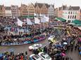 De start van de Ronde van Vlaanderen op de Markt in Brugge: zondag is het na 7 jaar eindelijk weer zover.