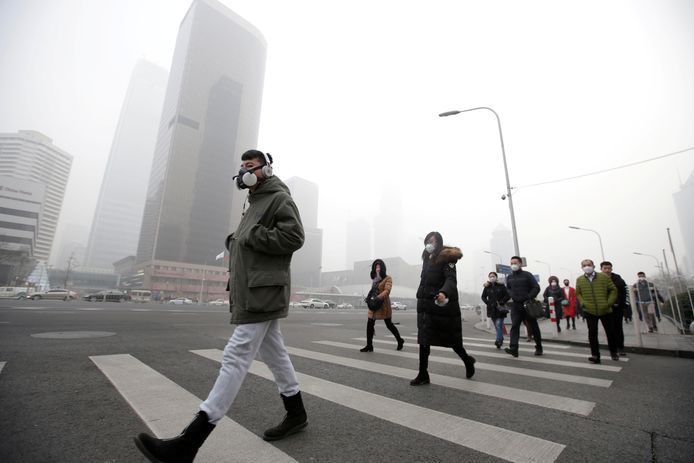 Chinese steden, zoals Beijing, zijn regelmatig bedekt met een grijze en giftige mist.