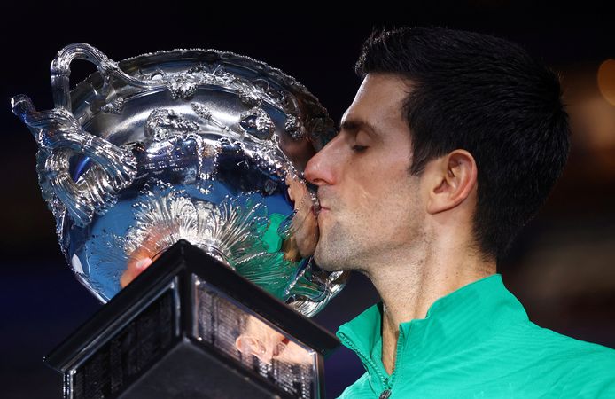 Djokovic won in januari met de Australian Open zijn laatste van 17 grandslams.