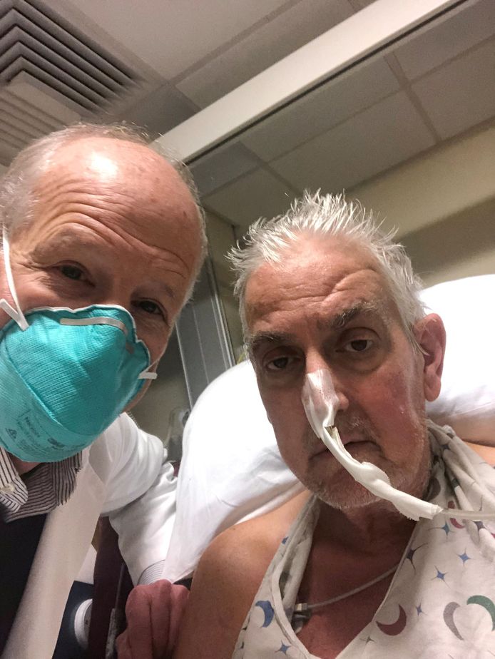 Le docteur Bartley Griffith et son patient David Bennett