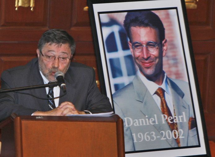 Judea Pearl, de vader van Daniel Pearl,  tijdens een toespraak in april 2007 in Miami.
