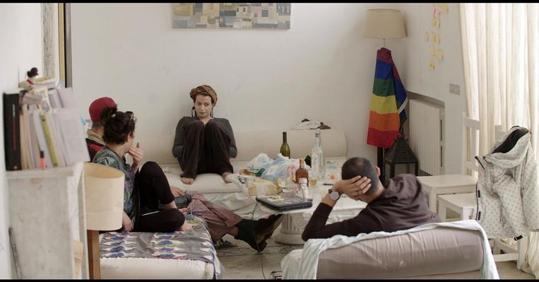 Still uit de documentaire Upon the shadow over een lhbti+-woongroep in Tunesië.  Beeld Nada Mezni Hafaiedh