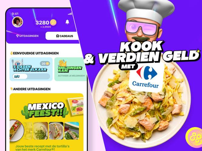 Te mooi om waar te zijn? Carrefour belooft klanten via nieuwe app 20 euro cash om thuis te koken