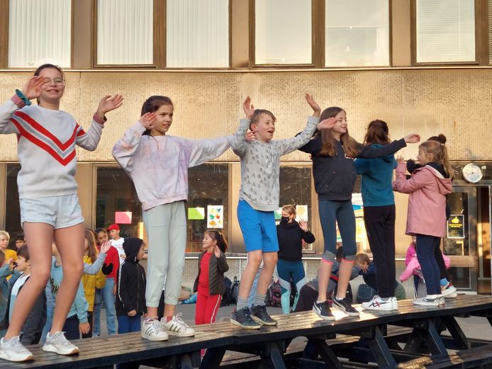 GENT - Kinderen van GO! Basisschool Gentbrugge leven zich uit op de startdag van Europese Week van de Sport.