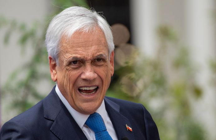 De in opspraak gekomen Chileense president Sebastian Piñera.
