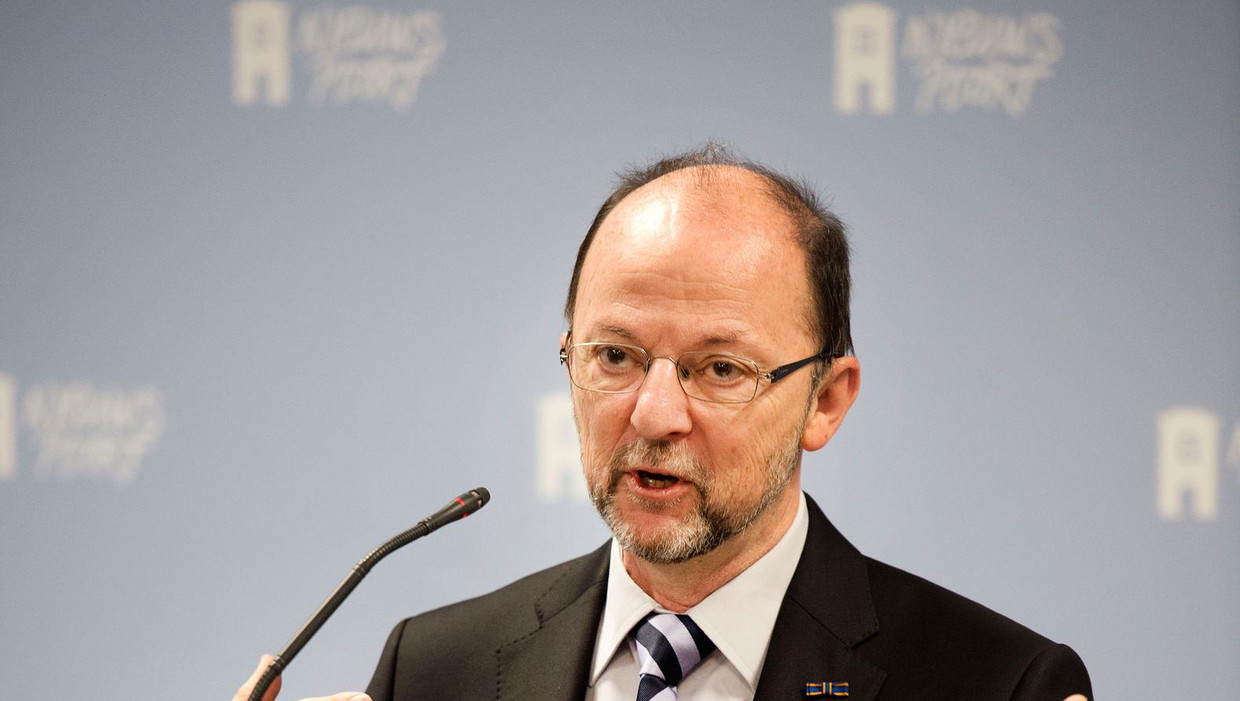Paul Schnabel, hier bij een persconferentie. Beeld anp