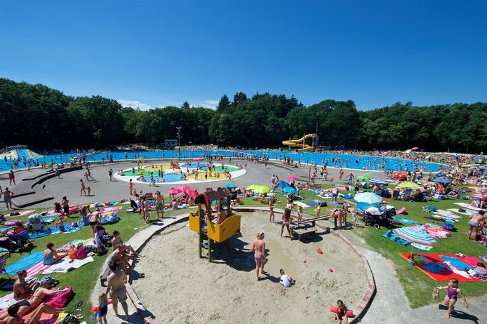 Bosbad Amersfoort in betere tijden.