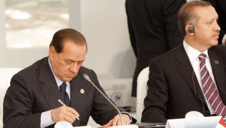 Het bedrijf van Silvio Berlusconi moet een schadevergoeding van 750 miljoen euro betalen aan zijn rivaal CIR. Foto ANP Beeld 