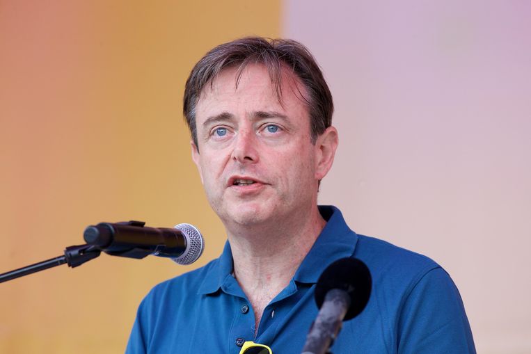 Bart De Wever tijdens de familiedag van N-VA, afgelopen zondag. Beeld BELGA