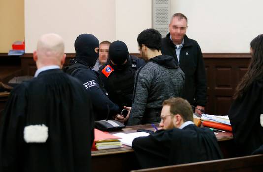 Salah Abdeslam begin februari op zijn proces in Brussel.
