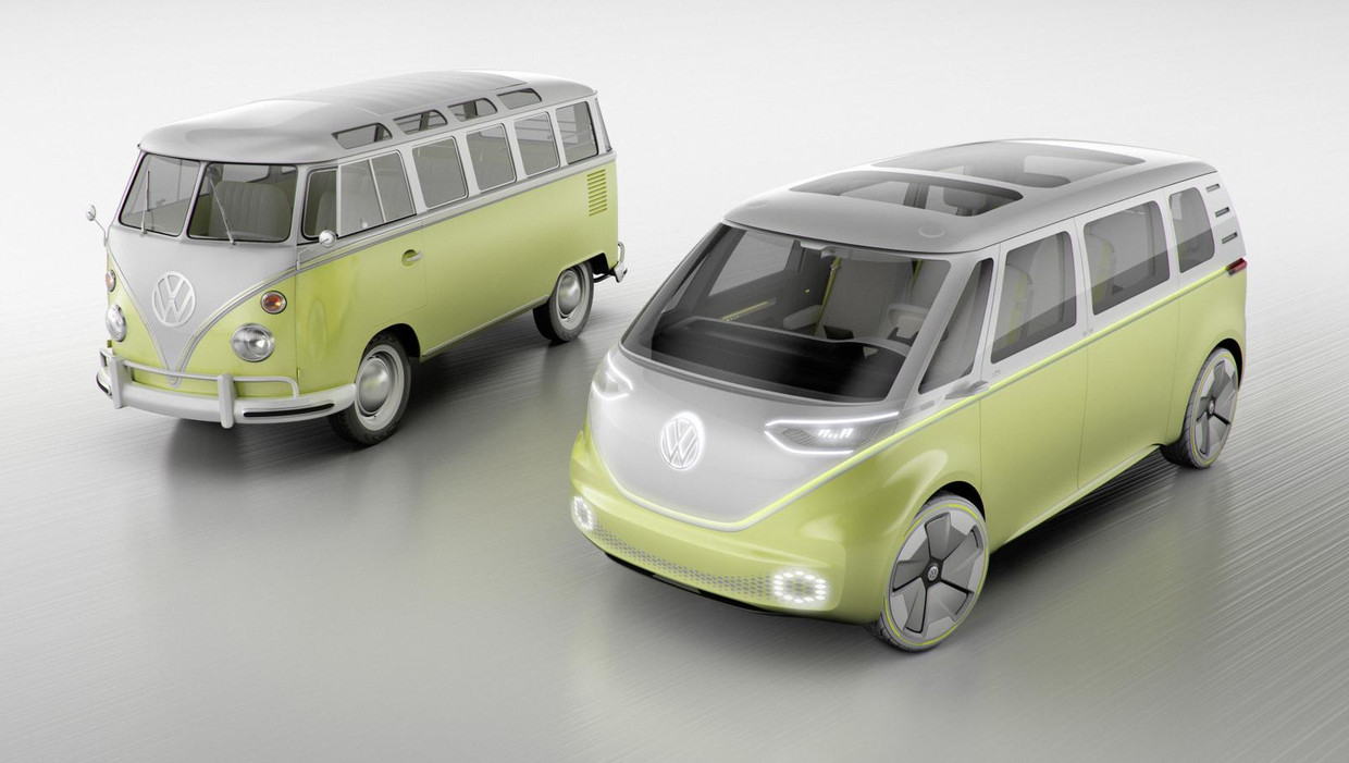 Betreffende ballon Federaal Volkswagen lanceert nieuwe versie van legendarische hippiebus