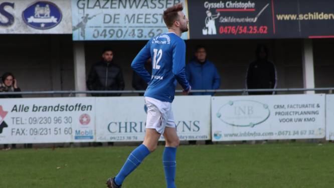 Dylan Verstraeten (Sint-Kruis-Winkel) dankt ploegmaats voor 7 goals in 8-0-zege tegen Zomergem: “Alle ballen kwamen naar mij”