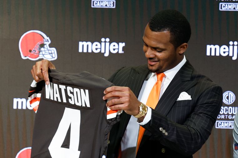 Cleveland Browns geeft Watson een contract van 207 miljoen euro. Beeld AP
