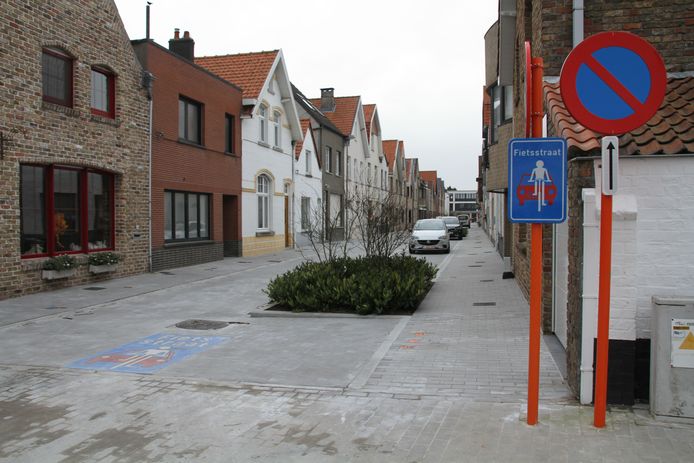 De Sint-Jorisstraat in Knokke-Heist is nu een fietsstraat.