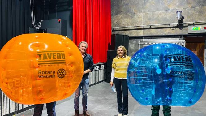 Rotary Waalwijk steunt De Tavenu bij acties voor jongeren: bubbelvoetbal en lasergamen
