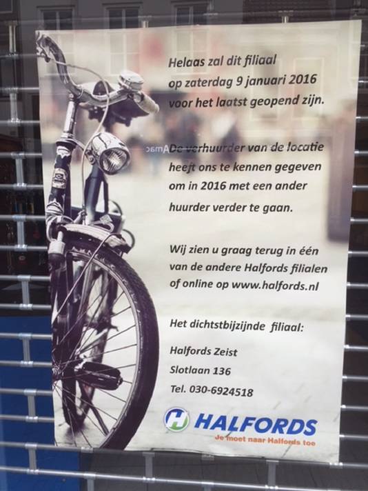 Halfords al weer weg uit Langestraat in Amersfoort Amersfoort AD.nl