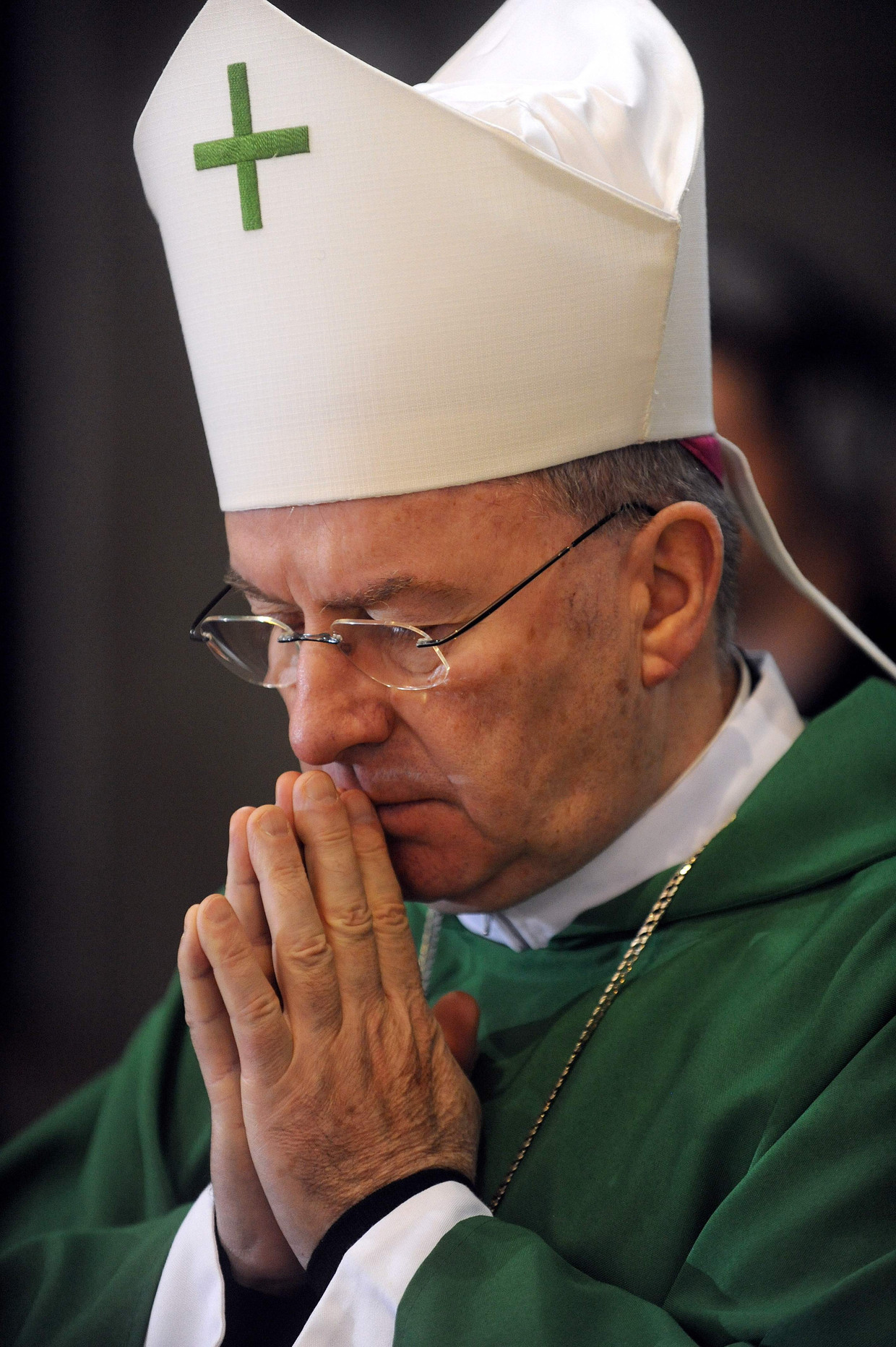 Het ontslag van de Franse aartsbisschop Luigi Ventura is door de paus geaccepteerd. Beeld AFP